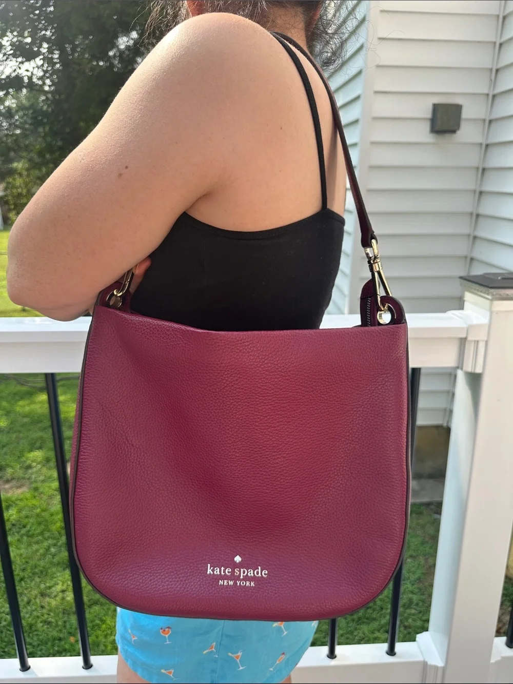 Kate Spade Lexy Shoulder Leather Large Hobo K4659